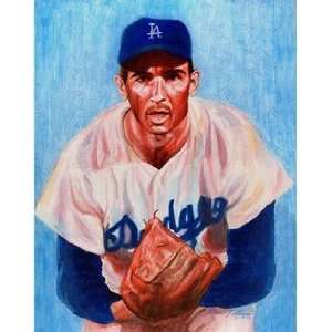  Sandy Koufax Los Angeles Dodgers Small Giclee: Sports 