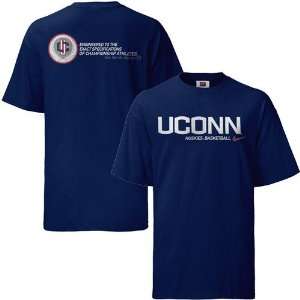 Nike Connecticut Huskies (UConn) Navy Blue Basketball Practice T shirt