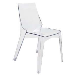  Nuevo Krystal Clear Stackable Dining Chair: Home & Kitchen