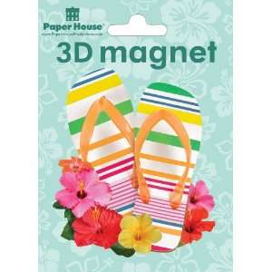  Paper House 3D Magnets, Flip Flops