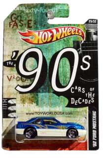 Hot Wheels Cars of the Decades #25 1992 Ford Mustang The 90s  
