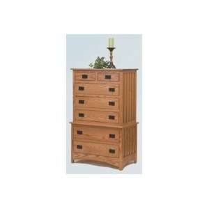  Amish Schwartz Mission 7 Drawer Chest on Chest Baby