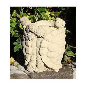  Made In USA Cast Stone Turtle Vista Planter: Patio, Lawn 