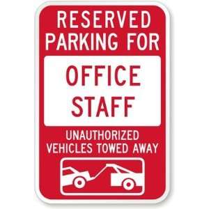   Away (with Car Tow Graphic) Aluminum Sign, 18 x 12 Office Products