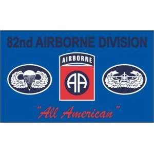  U.S. Army 82nd Airborne Flag 3ft x 5ft: Patio, Lawn 