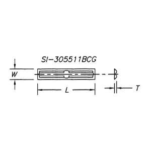  4 Sided Insert Knife, Back & Cross Groove, 50mm x 5.5mm x 