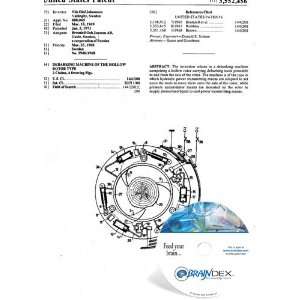  NEW Patent CD for DEBARKING MACHINE OF THE HOLLOW ROTOR 
