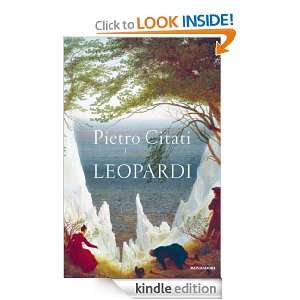 Leopardi (Saggi) (Italian Edition): Pietro Citati:  Kindle 