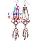 H3391 gold faced Gems crystal noblest Dangle Earring items in anita 