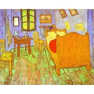   Bedroom in Arles, Saint Remy   Hand Painted   Wall Art Decor: Kitchen