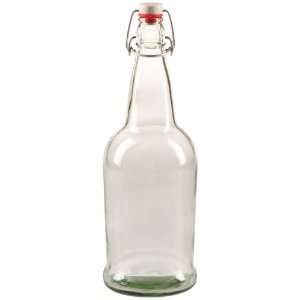  CASE OF 12   32 oz. EZ Cap Beer Bottles   CLEAR 