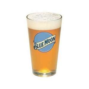  Blue Moon Beer Pint Glass  Set of 2 Glasses Kitchen 
