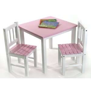  Pink Table & Chairs Set by Lipper