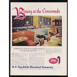  1948 Crossroads Restaurant Miami Beach B F Goodrich Print 