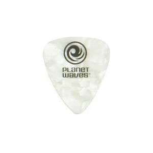  25 Planet Waves Picks Celluloid White Pearl .70mm: Musical 