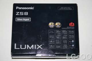 New Panasonic Lumix DMC ZS8 14.1 MP Digital Camera Silv 885170033344 