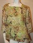 Dress Barn Woman Green Lace Design Top Sz 2X  