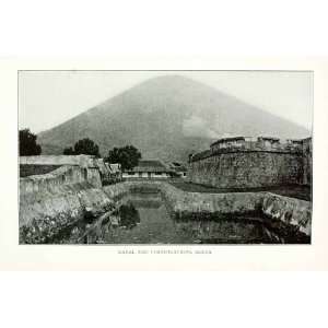 1902 Print Banda Island Indonesia Maluku Canal Belgica Fortification 
