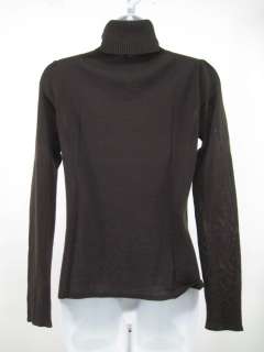 SHU SHU Brown Knit Turtleneck Sweater Top Sz S  