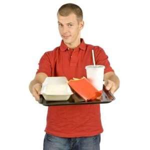  Man with Fast Food Tray   Peel and Stick Wall Decal by 