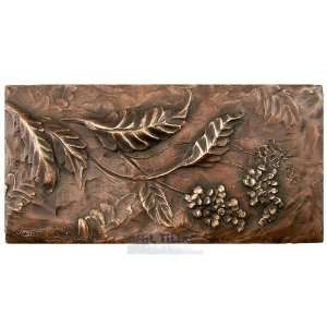  5 x 10 vineyard leaf tile in byzantine bronze: Home 