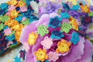 Sweet COTTON Crochet 3 D Flower Lace~Trim*Reborn  