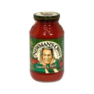 Newmans Own Tomato & Basil Pasta Sauce 24 oz (Pack of 12):  