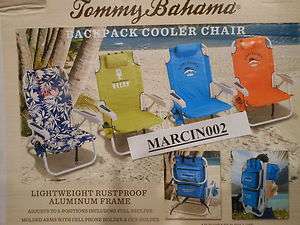 New Color! NIB Tommy Bahama Backpack Cooler Beach Chair  