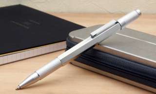 New Casual Satin silvertone metal Ballpoint Pen FreeP&P  