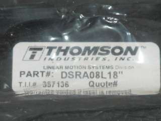 THOMSON DSRA08L 18 DUAL LINEAR RAIL SLIDES,18LONG,NEW  