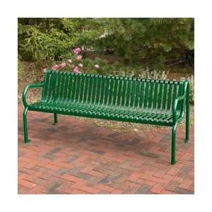   Coated Steel Decorative Benches   Green: Industrial & Scientific