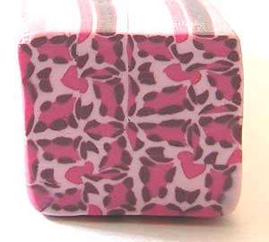 RAW Pink Leopard Animal Print Polymer Clay Cane  