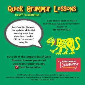  Complete Spanish Grammar Flash Presentation Lessons on CD 