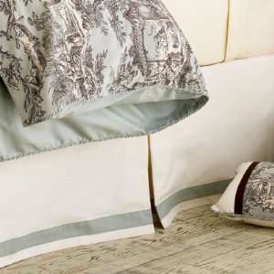 Camille Toile   Bed Skirt  Ballard Designs: Home & Kitchen