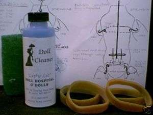 WOW! IDEAL TONI KIT 4 OZ DOLL CLEANER & BANDS  