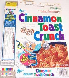 1994 Cinnamon Toast Crunch Cereal Box gg106  