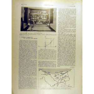   1930 Map Naval Routes Dromograph Bertin Control Print