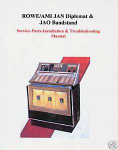 Rowe AMI JAN   Diplomat & JAO Bandstand Jukebox Manual  