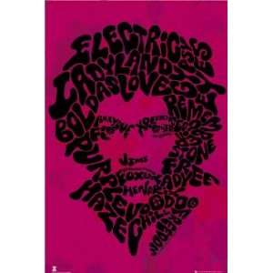   Posters Jimi Hendrix   Song Titles Poster   91x61cm
