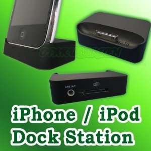  Black iPhone Dock / Cradle 3G & 3GS Electronics