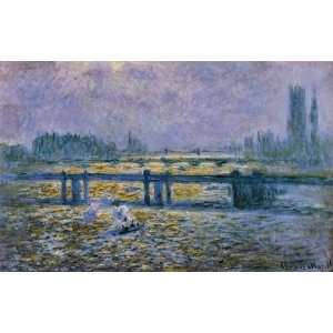 Claude Monet: Charing Cross Bridge, Reflections on the Thames : Art Re