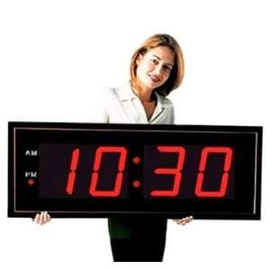   Wall Clock with 8 Inch Numerals and Remote Control