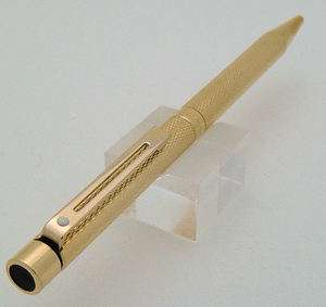 Sheaffer Targa Gold Plated Barleycorn Ballpoint Pen  