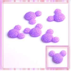  Purple Lovely babysbreath Mouse Design Nail Art Sticker 