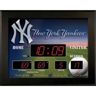 New York Yankees Illuminated Scoreboard LED Wall Clock  