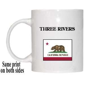  US State Flag   THREE RIVERS, California (CA) Mug 