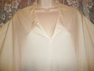 Vintage 60s BILL TICE Long ANGEL Wing IVORY Poly CAFTAN~Damaged~ONE 