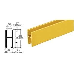  CRL Bright Gold Anodized Aluminum H Bar (Shoe) for Use 