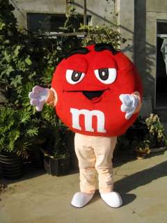 Chocolate Candy Mascot Costume~~Choose the Red or Yellow M&M 