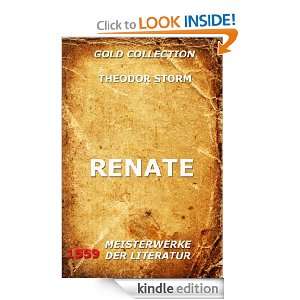 Renate (Kommentierte Gold Collection) (German Edition) Theodor Storm 